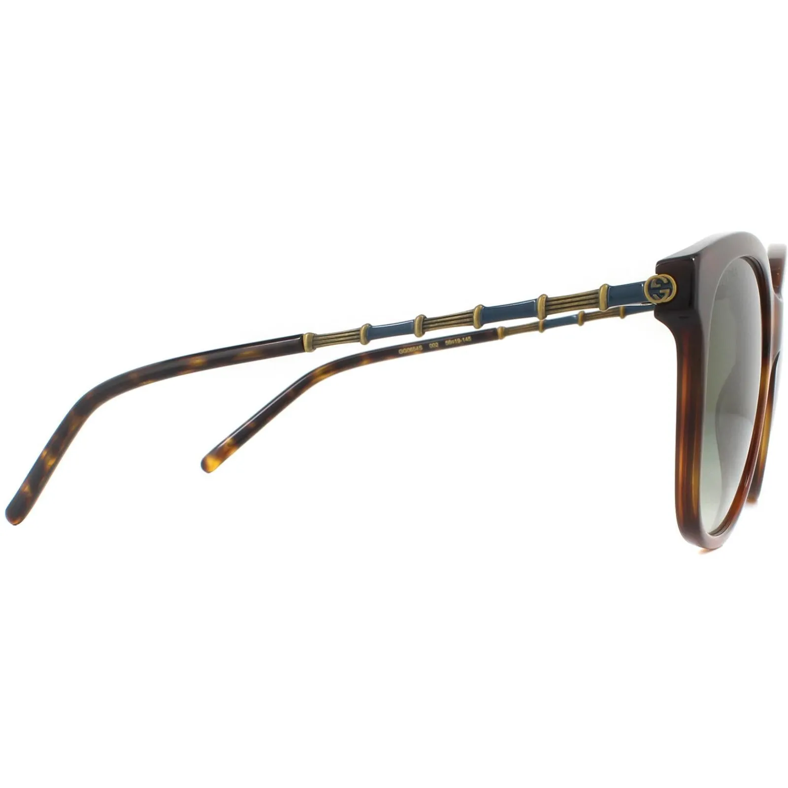 Gucci Gucci|Square^Sunglasses GG0654S 002 Havana Green Gradient