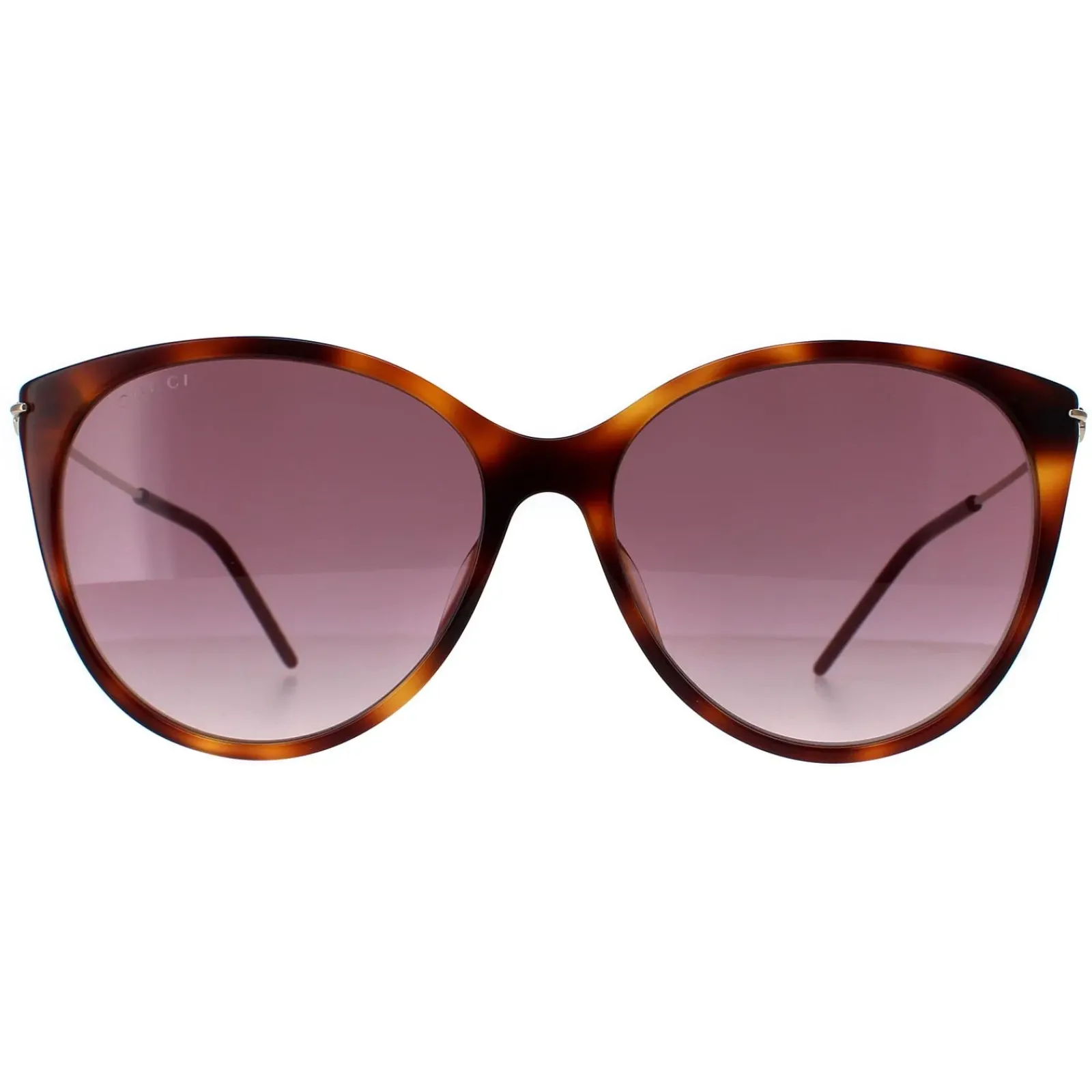 Gucci Gucci|Cat-Eye^Sunglasses GG1268S 002 Havana Gold Red Gradient