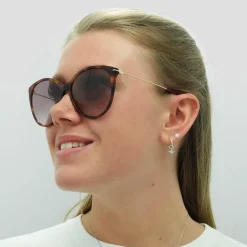 Gucci Gucci|Cat-Eye^Sunglasses GG1268S 002 Havana Gold Red Gradient