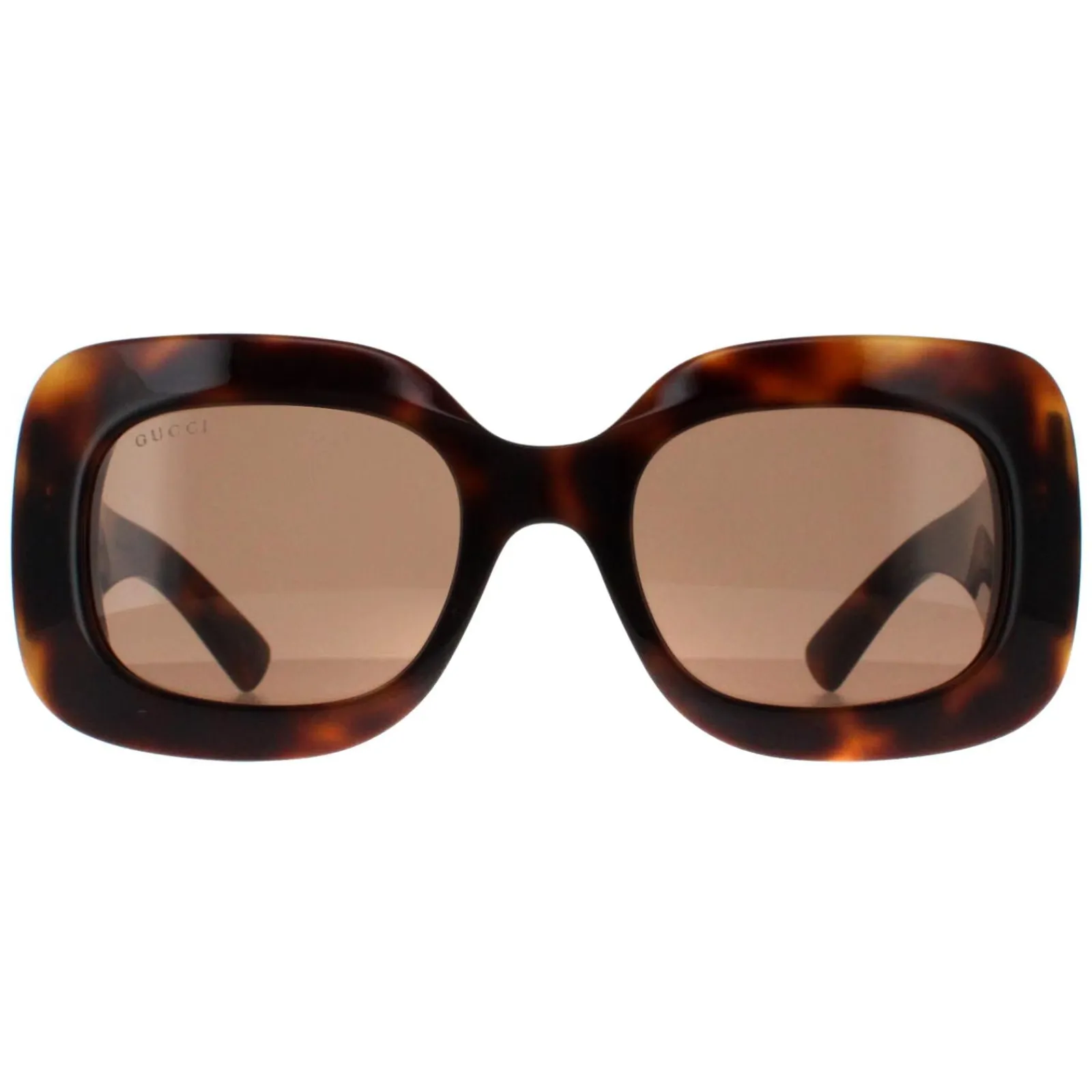 Gucci Gucci|Square^Sunglasses GG1695S 002 Havana with Silver Brown