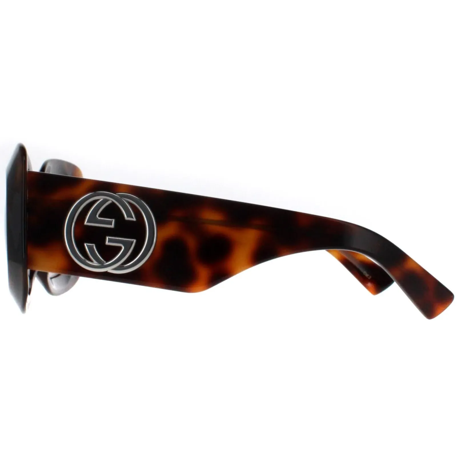 Gucci Gucci|Square^Sunglasses GG1695S 002 Havana with Silver Brown