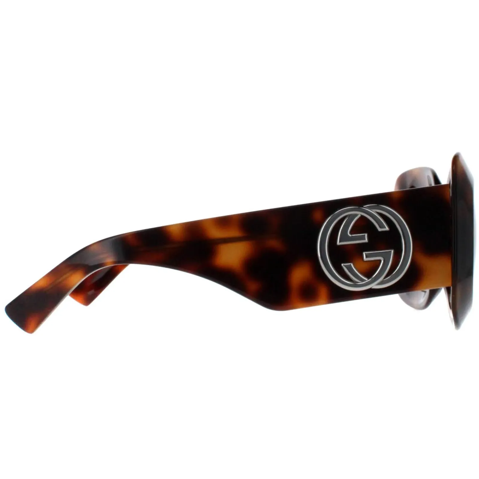 Gucci Gucci|Square^Sunglasses GG1695S 002 Havana with Silver Brown