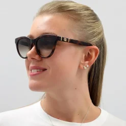 Gucci Gucci|Cat-Eye^Sunglasses GG0763S 002 Havana Brown Gradient