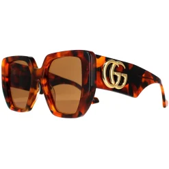 Gucci Gucci|Square^Sunglasses GG0956S 007 Havana Brown