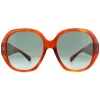 Gucci Square|Gucci^Sunglasses GG0796S 003 Havana Blue Gradient