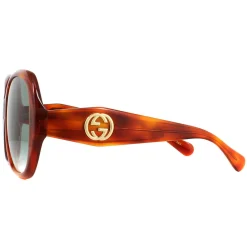 Gucci Square|Gucci^Sunglasses GG0796S 003 Havana Blue Gradient