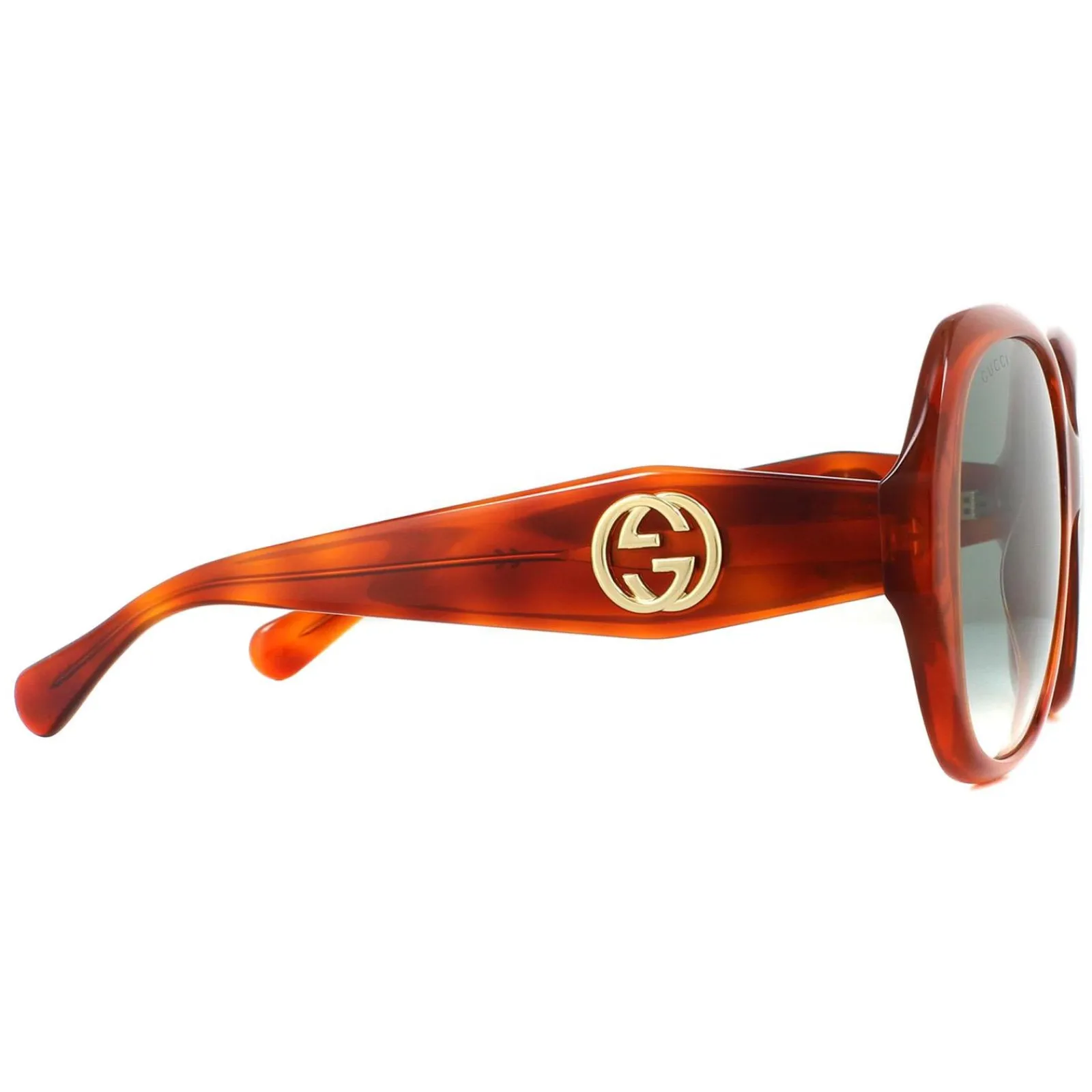 Gucci Square|Gucci^Sunglasses GG0796S 003 Havana Blue Gradient