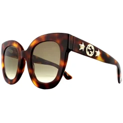 Gucci Gucci|Square^Sunglasses GG0208S 003 Havana Brown Gradient