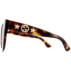 Gucci Gucci|Square^Sunglasses GG0208S 003 Havana Brown Gradient