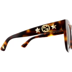 Gucci Gucci|Square^Sunglasses GG0208S 003 Havana Brown Gradient