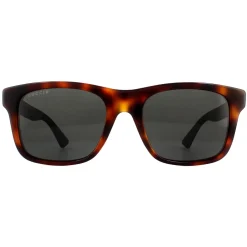 Gucci Polarised^Sunglasses GG0008S 006 Havana Black Rubber Grey Polarized