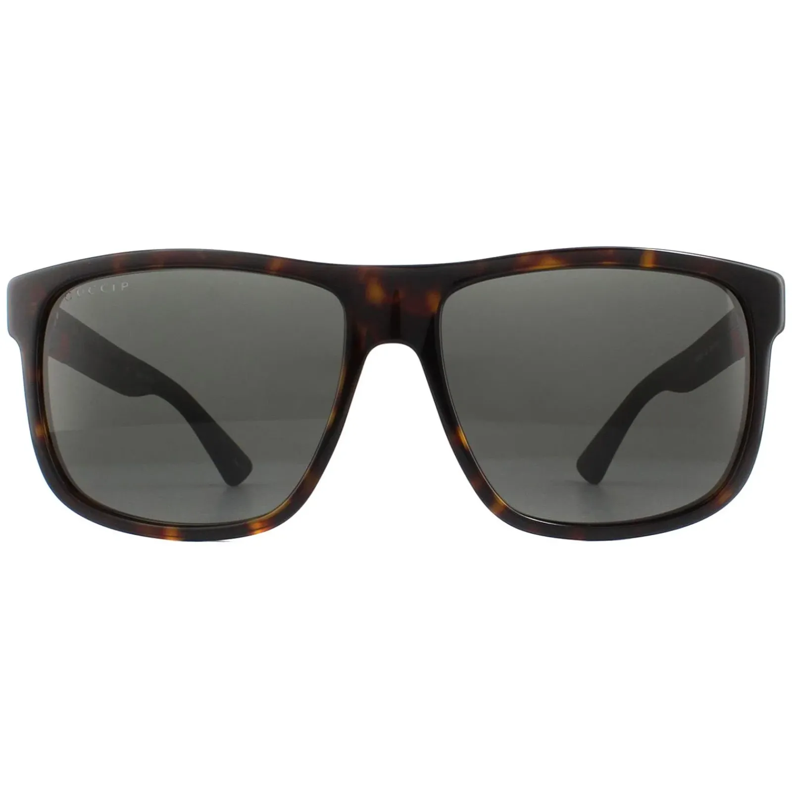 Gucci Polarised|Gucci^Sunglasses GG0010S 003 Havana and Grey Grey Polarized