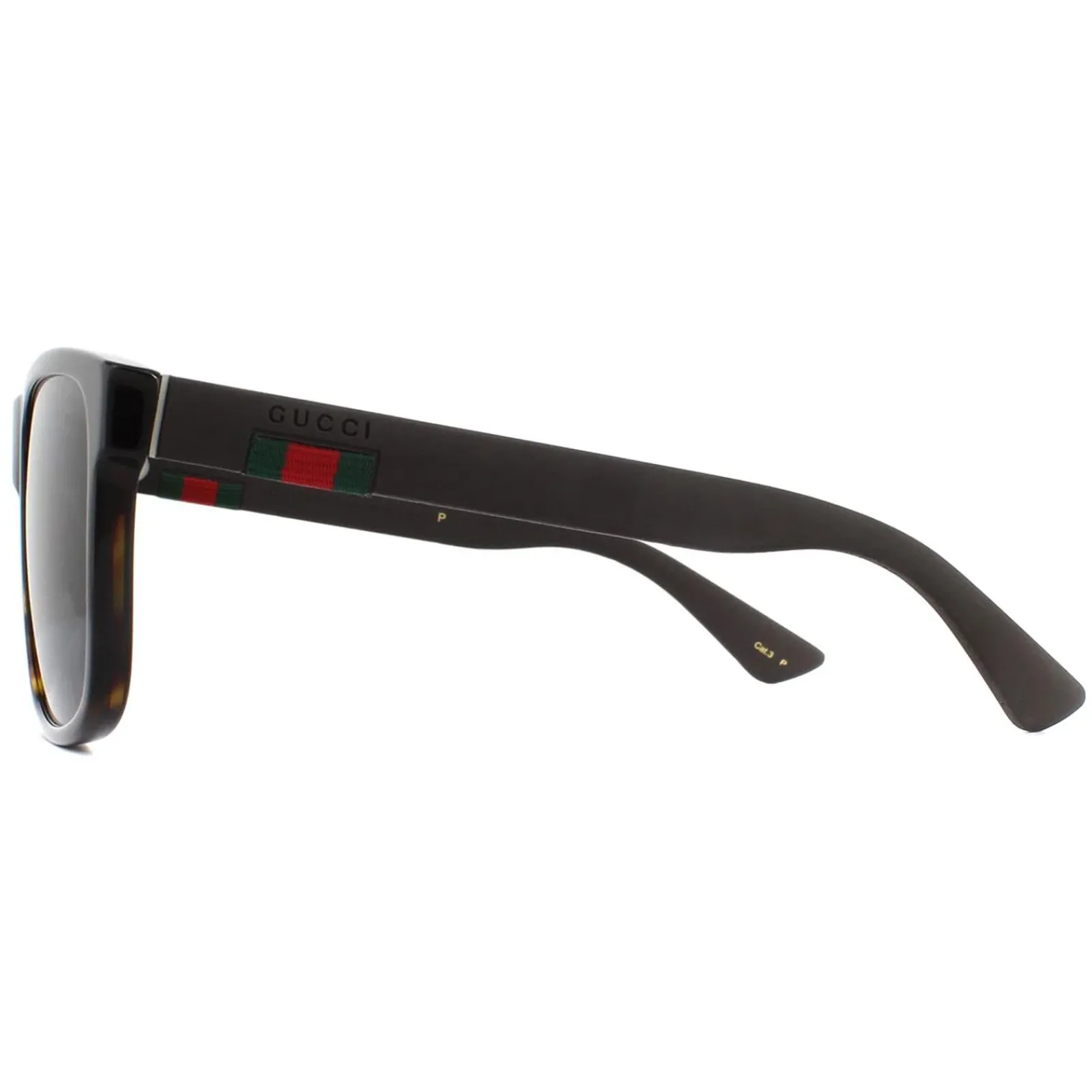 Gucci Polarised|Gucci^Sunglasses GG0010S 003 Havana and Grey Grey Polarized