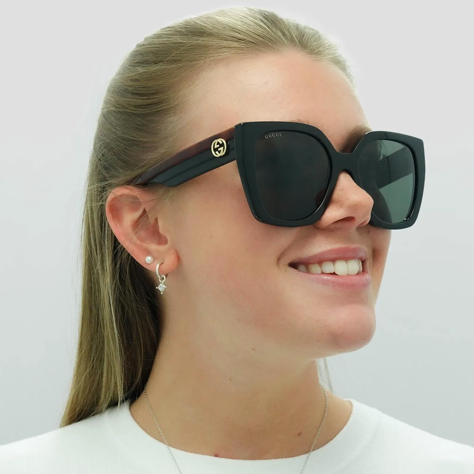 Gucci Gucci|Square^Sunglasses GG1300S 001 Havana Black Grey