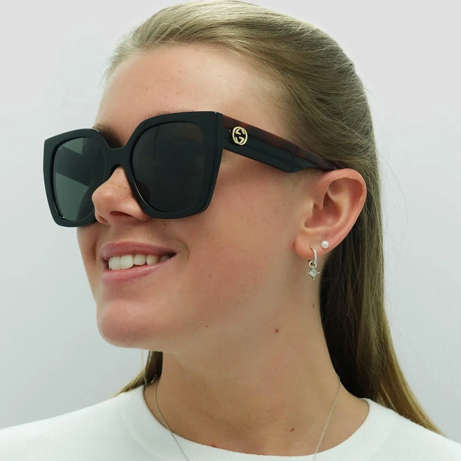 Gucci Gucci|Square^Sunglasses GG1300S 001 Havana Black Grey