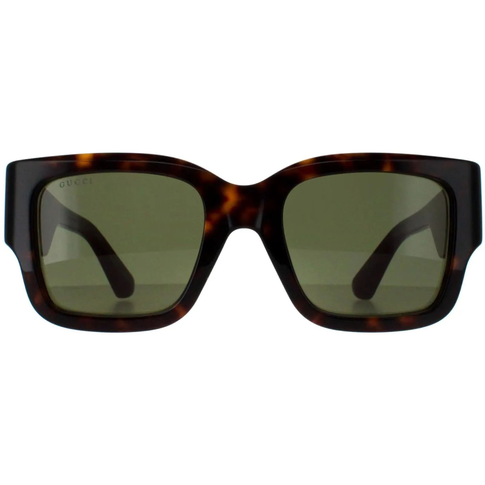 Gucci Gucci|Square^Sunglasses GG1663S 002 Havana with Green and Red Green