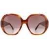 Gucci Gucci|Square^Sunglasses GG0796S 004 Havana Red Gradient