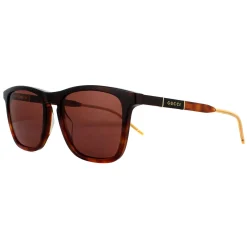 Gucci Gucci|Rectangle^Sunglasses GG0843S 002 Havana Brown