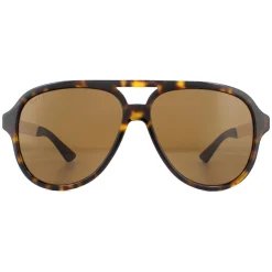 Gucci Polarised^Sunglasses GG0688S 002 Havana and Gold Brown Polarized