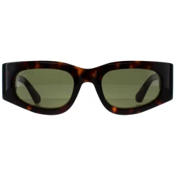 Gucci Gucci|Rectangle^Sunglasses GG1664S 002 Havana with Green and Red Green