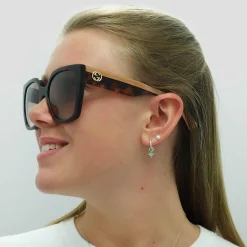Gucci Gucci|Square^Sunglasses GG1300S 003 Havana Crystal Brown Gradient