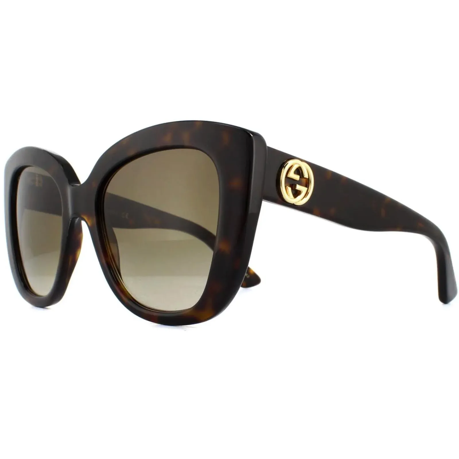 Gucci Gucci|Cat-Eye^Sunglasses GG0327S 002 Havana Brown Gradient