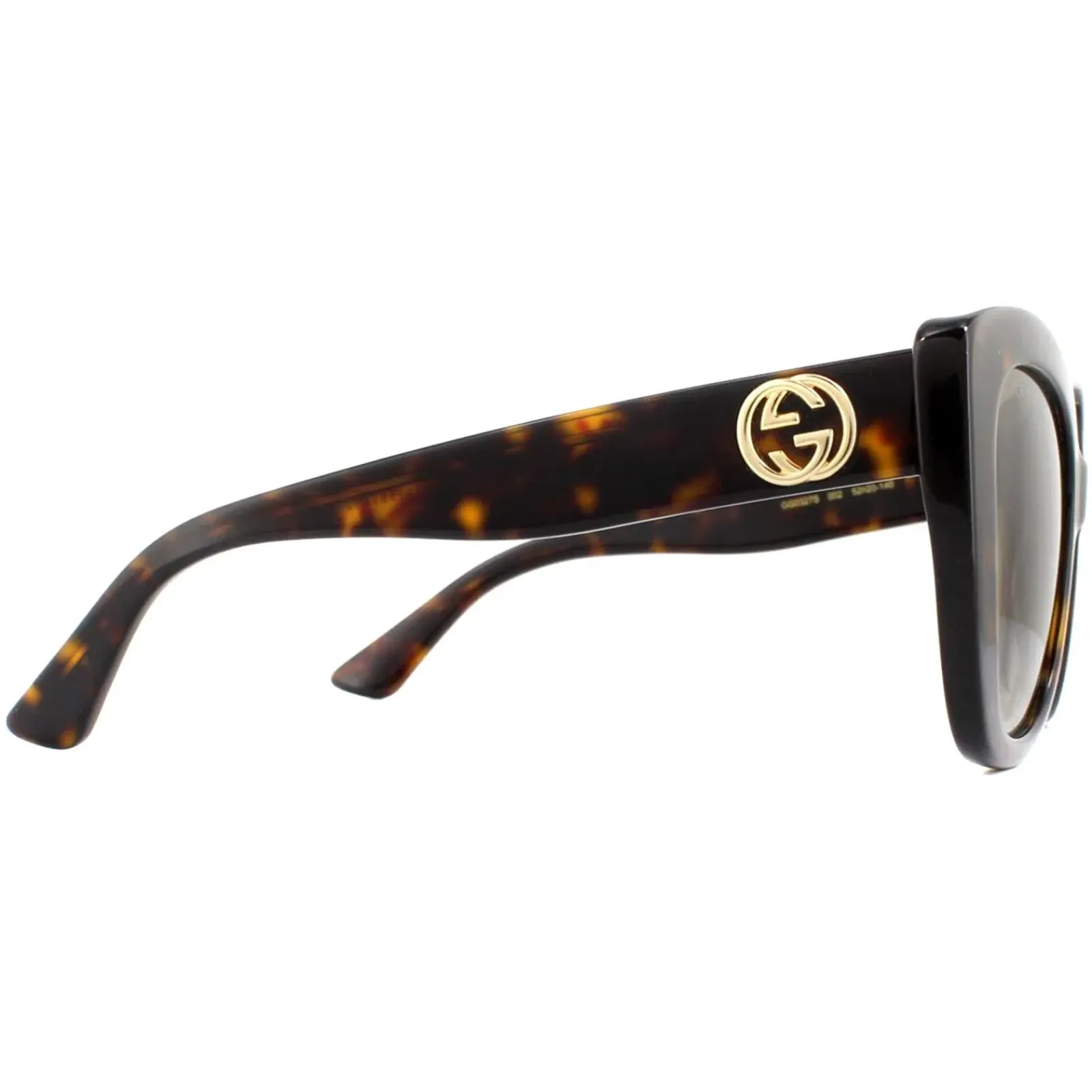 Gucci Gucci|Cat-Eye^Sunglasses GG0327S 002 Havana Brown Gradient