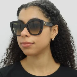 Gucci Gucci|Cat-Eye^Sunglasses GG0327S 002 Havana Brown Gradient