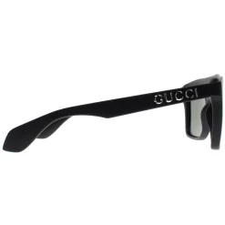 Gucci Gucci|Rectangle^Sunglasses GG1570S 001 Matte Black Grey
