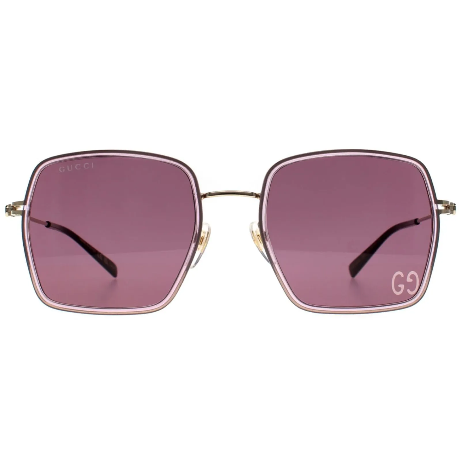 Gucci Gucci|Square^Sunglasses GG1848S 005 Pink Gold Violet