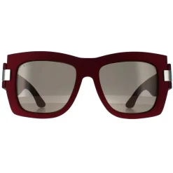 Gucci Gucci|Square^Sunglasses GG1688S 003 Red with Silver Grey with Light Silver Mi