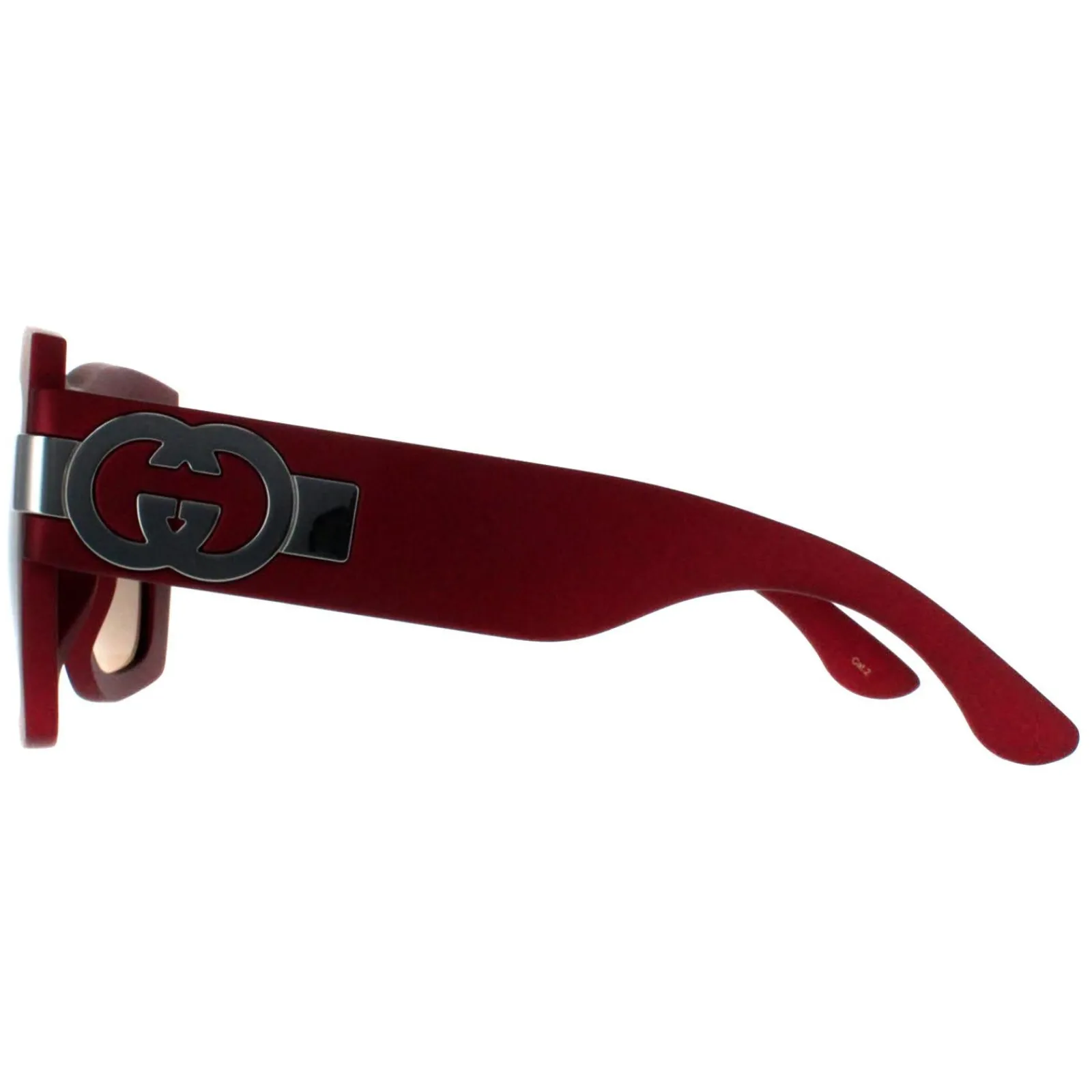 Gucci Gucci|Square^Sunglasses GG1688S 003 Red with Silver Grey with Light Silver Mi