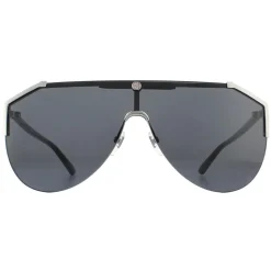 Gucci Gucci|Shield^Sunglasses GG0584S 001 Ruthenium and Black Grey