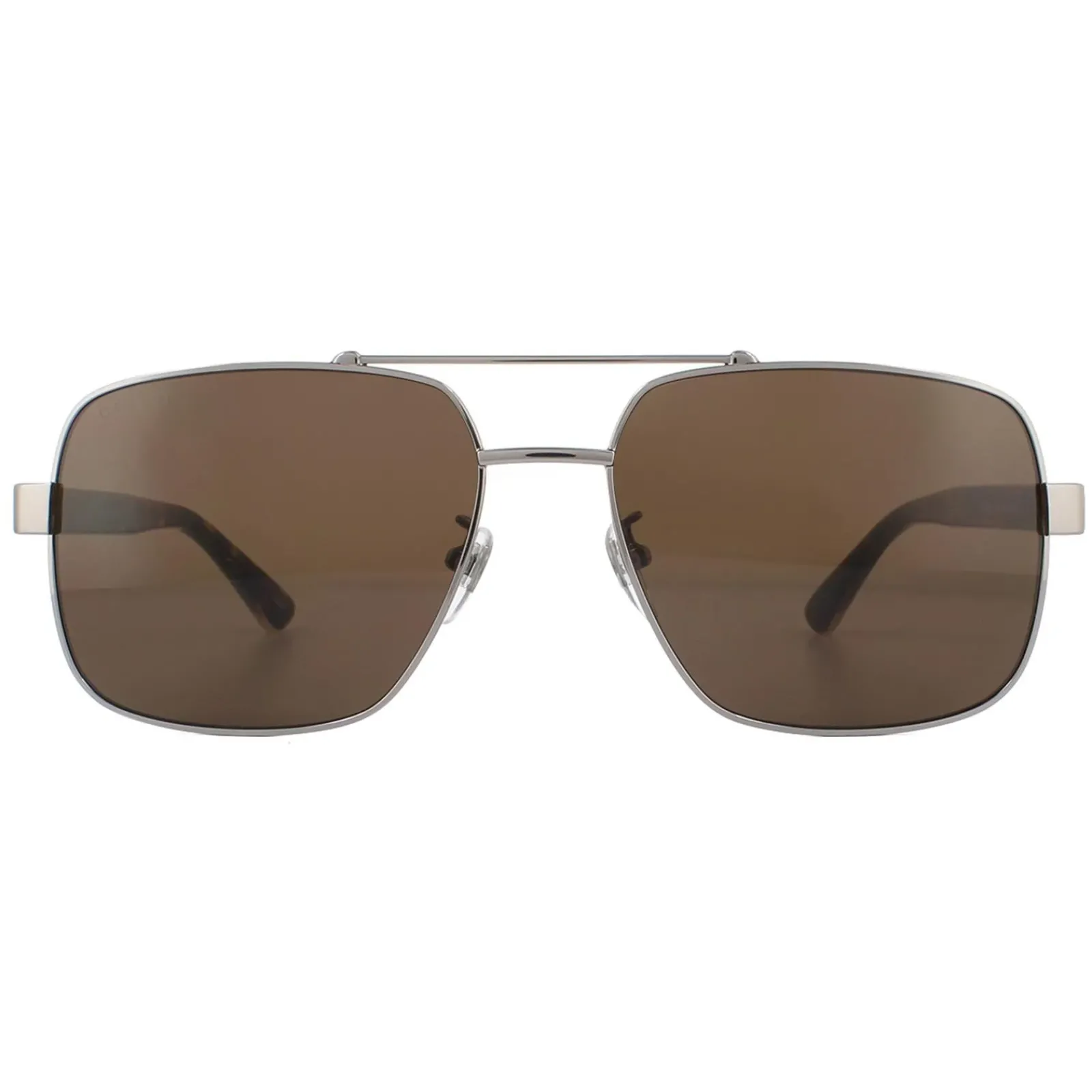 Gucci Gucci|Square^Sunglasses GG0529S 002 Ruthenium Havana Brown