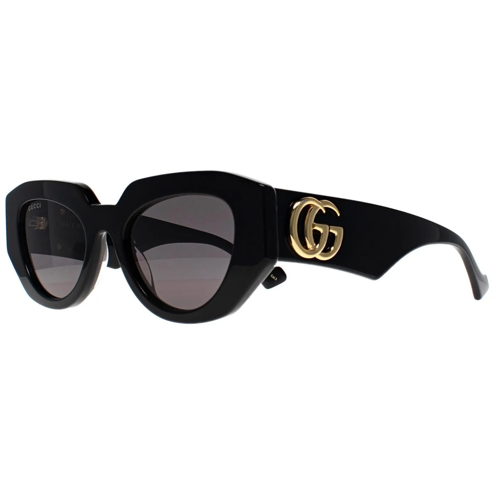 Gucci Gucci|Cat-Eye^Sunglasses GG1421S 001 Shiny Black Grey