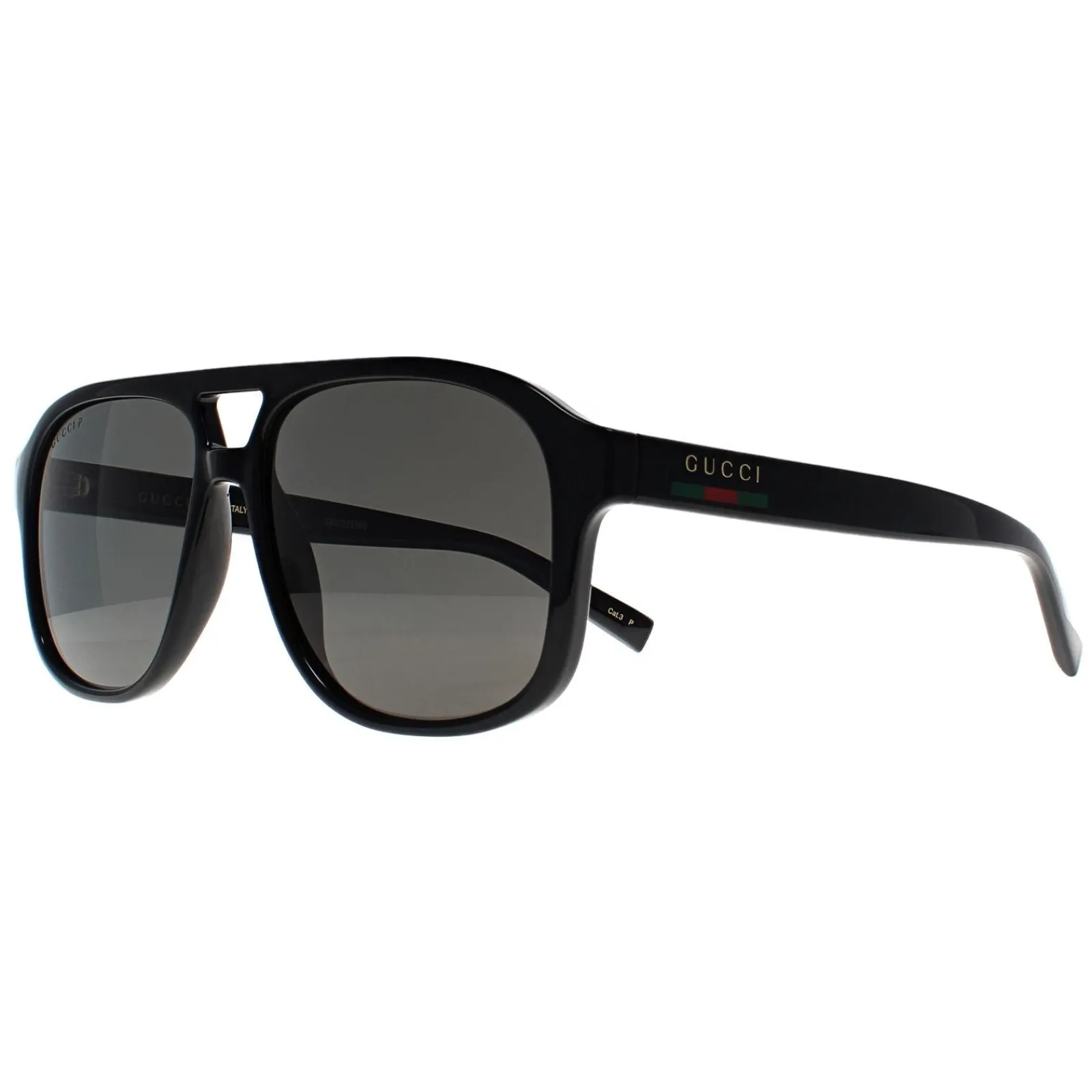 Gucci Gucci|Polarised^Sunglasses GG1856S 005 Shiny Black Grey Polarized
