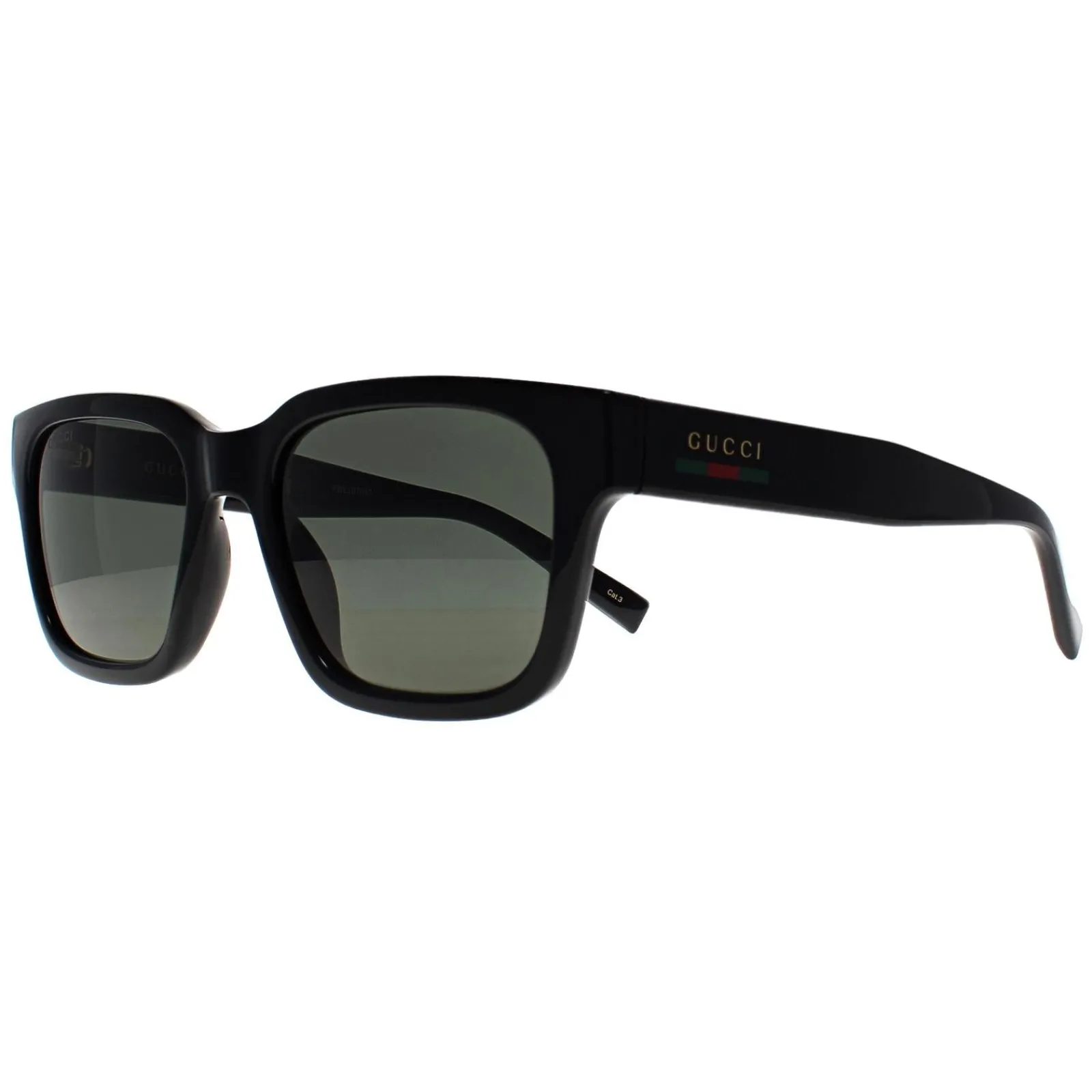Gucci Gucci|Square^Sunglasses GG1857S 001 Shiny Black Grey