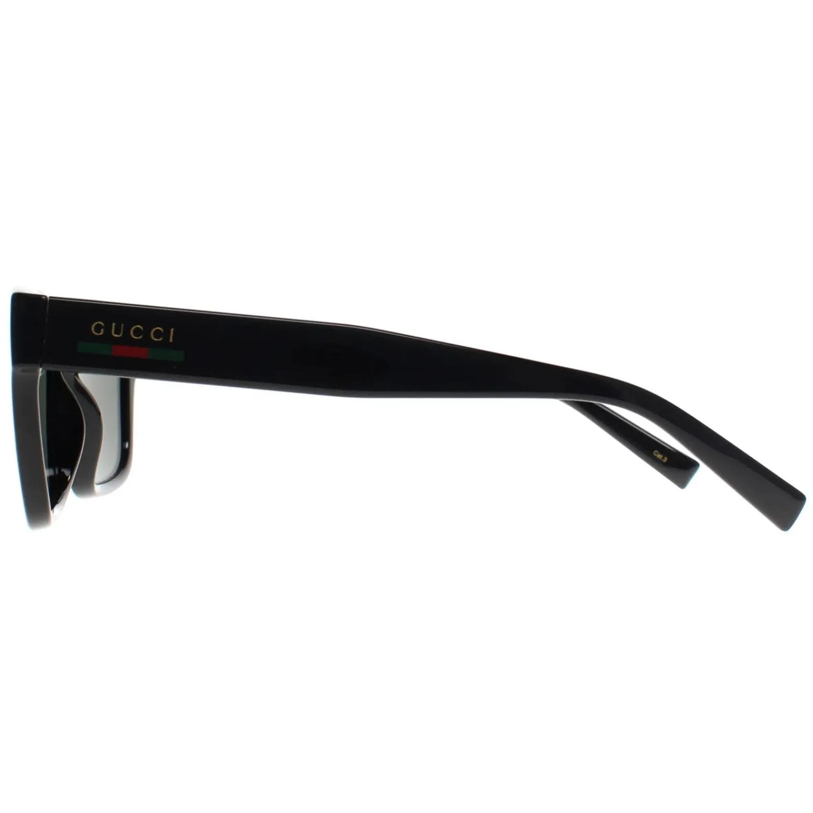 Gucci Gucci|Square^Sunglasses GG1857S 001 Shiny Black Grey