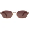 Gucci Gucci|Square^Sunglasses GG1593S 003 Shiny Rose Gold and Pink Violet