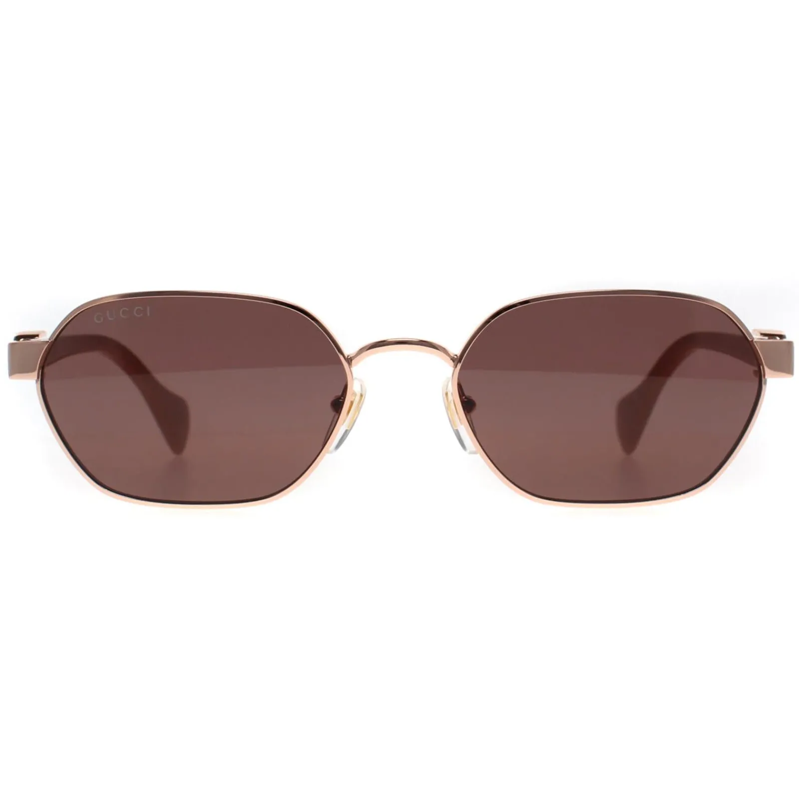 Gucci Gucci|Square^Sunglasses GG1593S 003 Shiny Rose Gold and Pink Violet