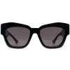 Gucci Gucci|Cat-Eye^Sunglasses GG1422S 001 Shiny Black Grey