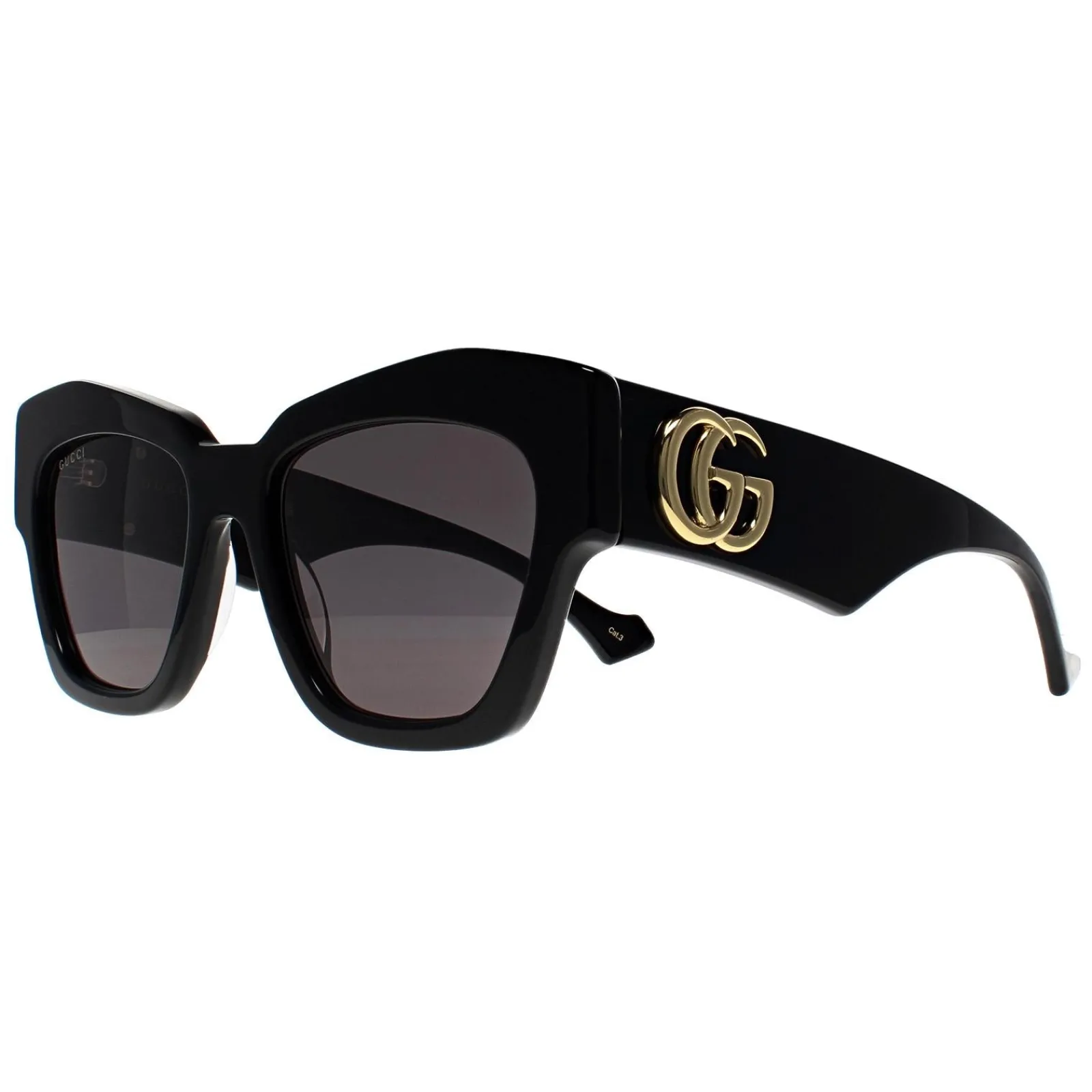 Gucci Gucci|Cat-Eye^Sunglasses GG1422S 001 Shiny Black Grey