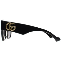 Gucci Gucci|Cat-Eye^Sunglasses GG1422S 001 Shiny Black Grey
