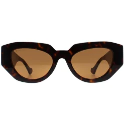 Gucci Gucci|Cat-Eye^Sunglasses GG1421S 002 Shiny Dark Havana Brown