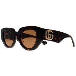 Gucci Gucci|Cat-Eye^Sunglasses GG1421S 002 Shiny Dark Havana Brown