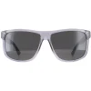 Gucci Gucci|Rectangle^Sunglasses GG0010S 004 Transparent Grey and Black Grey Polarized