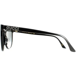 Gucci Gucci|Gucci^Sunglasses GG0729SA 001 Shiny Black Grey Gradient