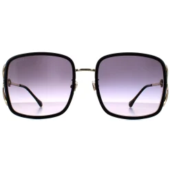 Gucci Rectangle^Sunglasses GG1016SK 001 Black Grey