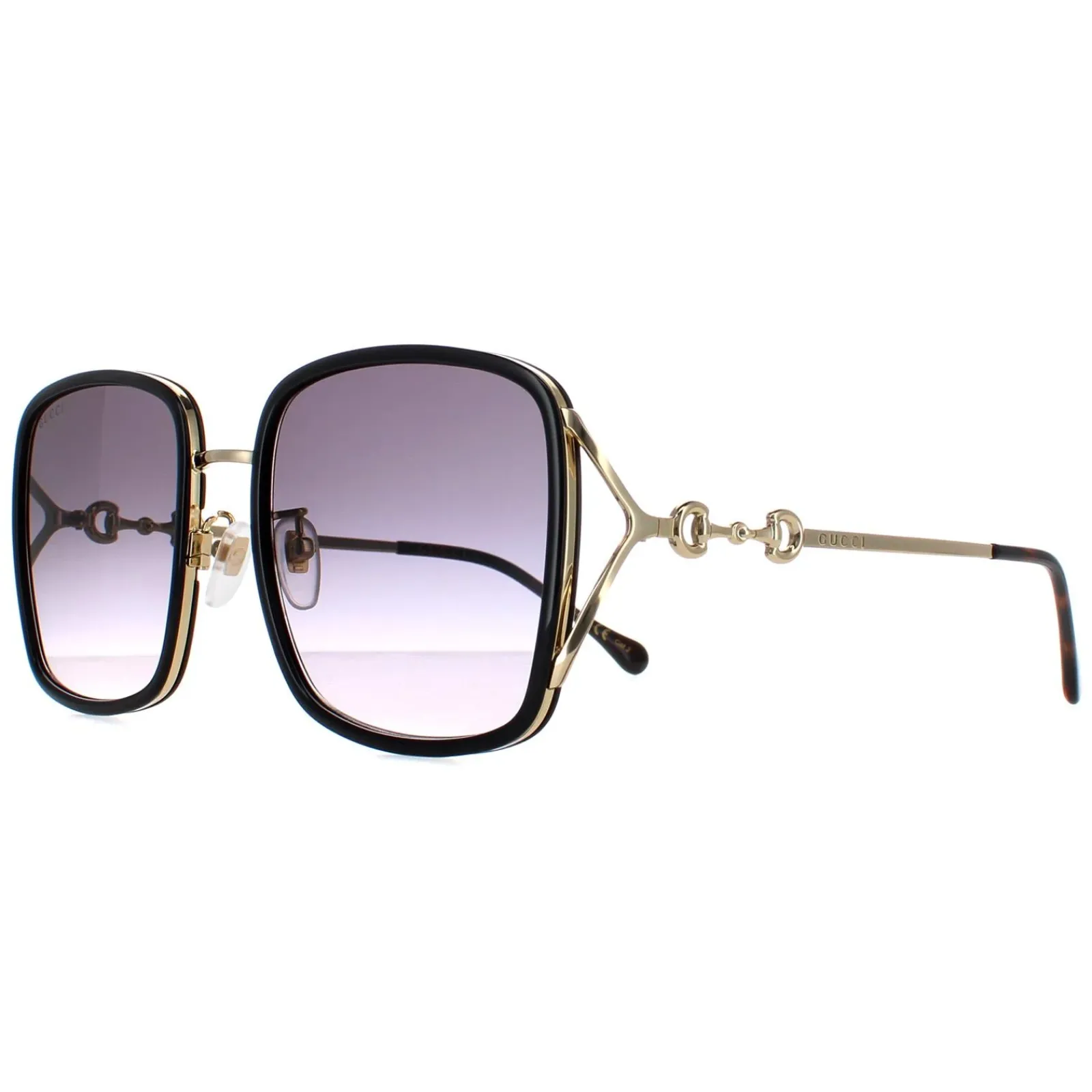 Gucci Rectangle^Sunglasses GG1016SK 001 Black Grey