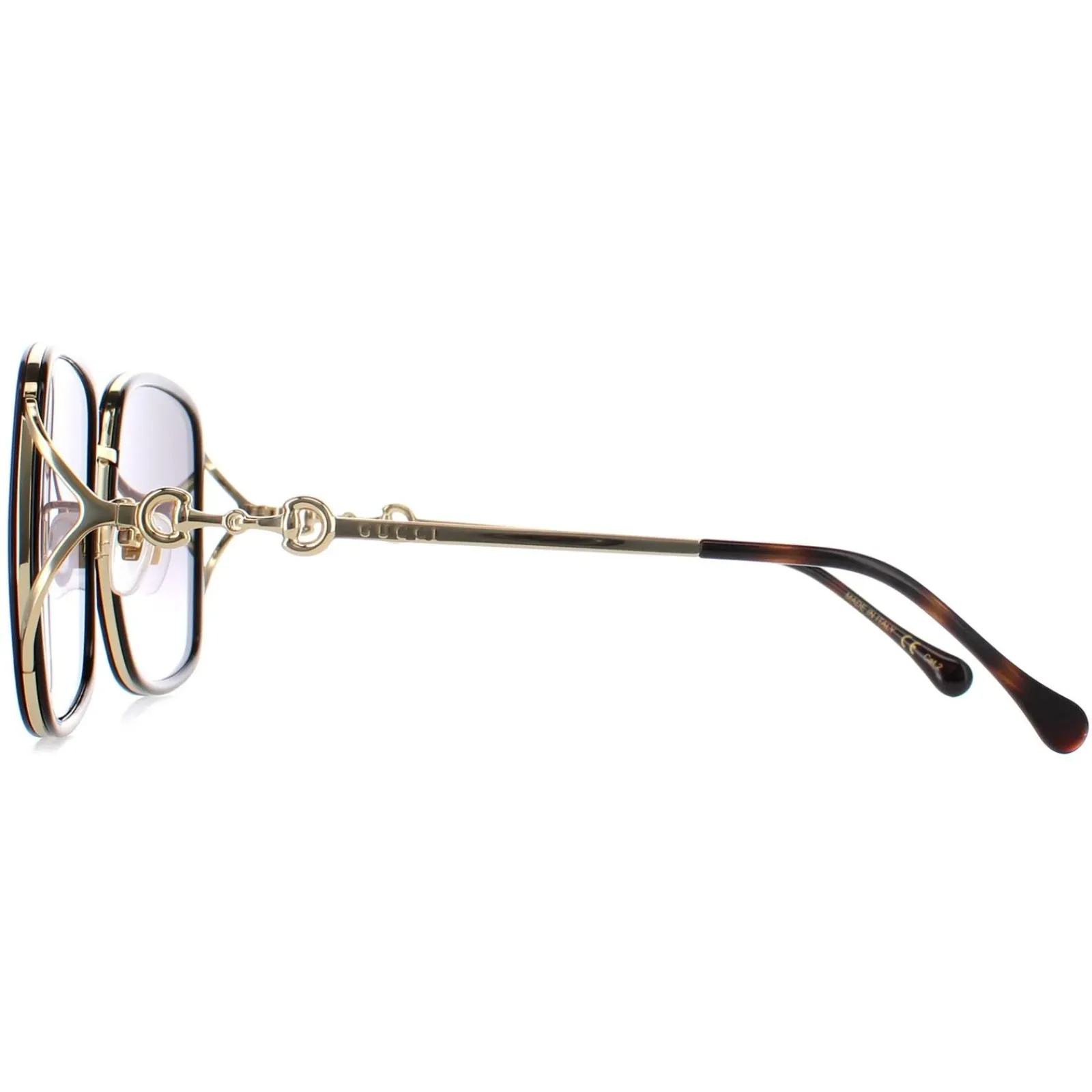 Gucci Rectangle^Sunglasses GG1016SK 001 Black Grey
